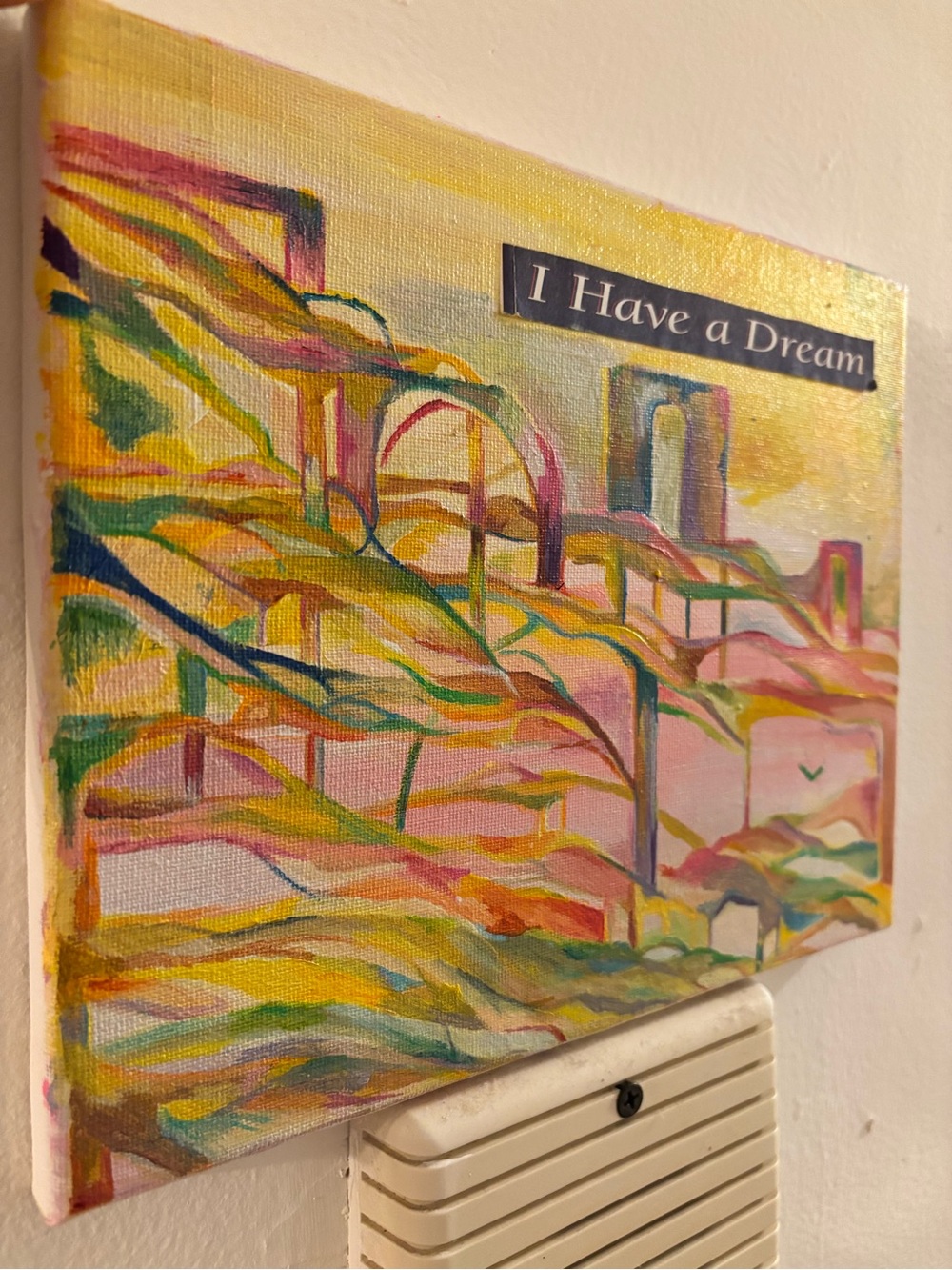 I Have a Dream - Multicolor Abstract Canvas Wall Art